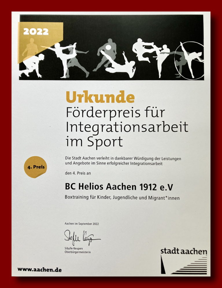 Read more about the article Förderpreis für Integrationsarbeit im Sport