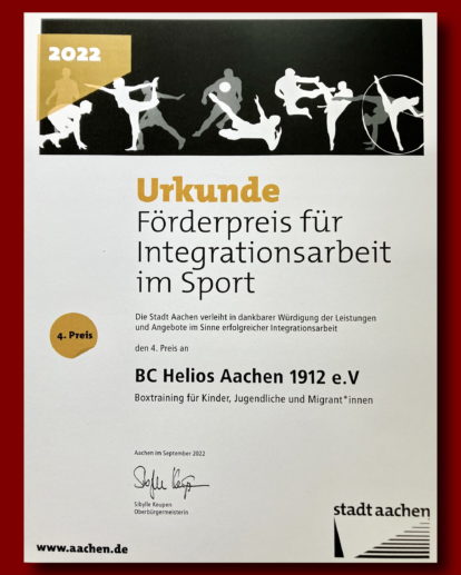 Förderpreis für Integrationsarbeit im Sport
