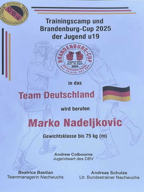 Mehr über den Artikel erfahren DM U 19 in Wismar (20. – 24. Mai) – Bronze für Marko