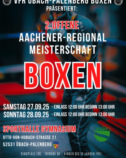2. Offene Aachener Regionalmeisterschaft Übach-Palenberg im September 2025