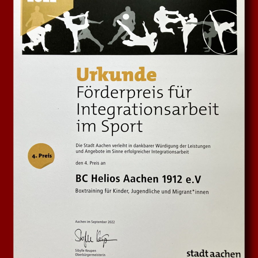 Förderpreis für Integrationsarbeit im Sport